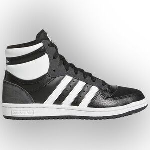 Adidas Top Ten Youth Black and White Sneakers Size‎ 7 Shoes